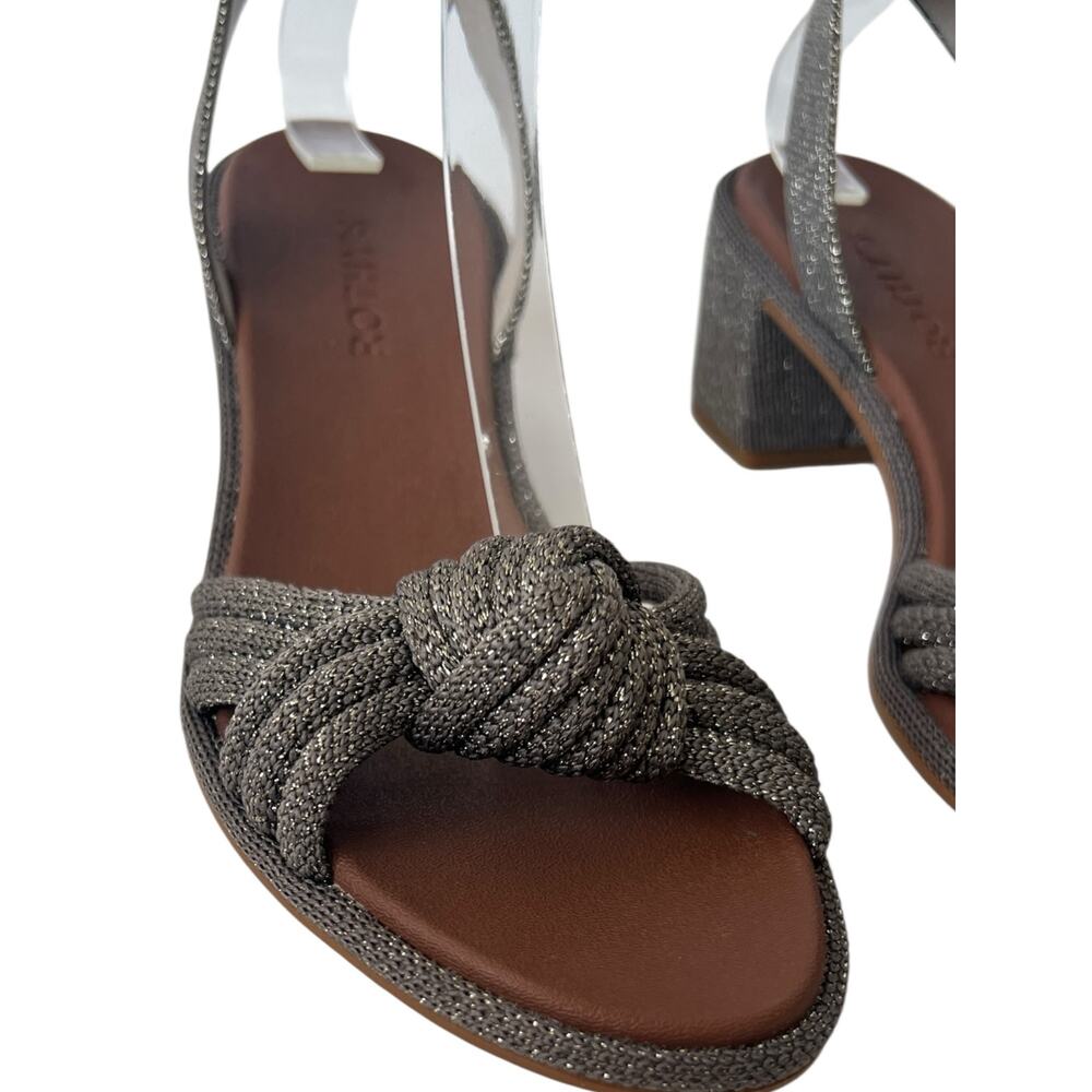 Rothy's The Knot Sandal In Silver Sand Size 8.5 - Picture 5 of 9